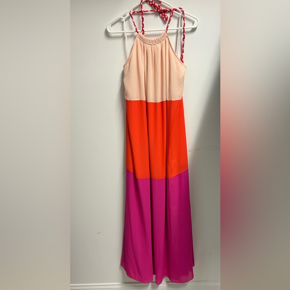 NWT Aakaa multi colored dress size M